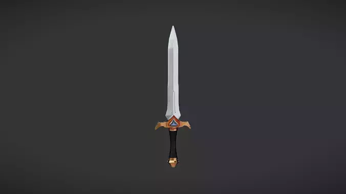 fantasy sword with ornate hilt