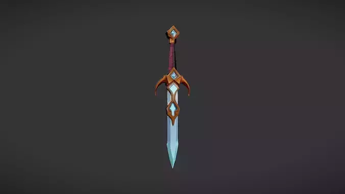 Fantasy sword with intricate design