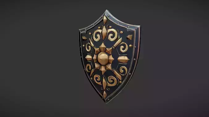 decorative medieval shield
