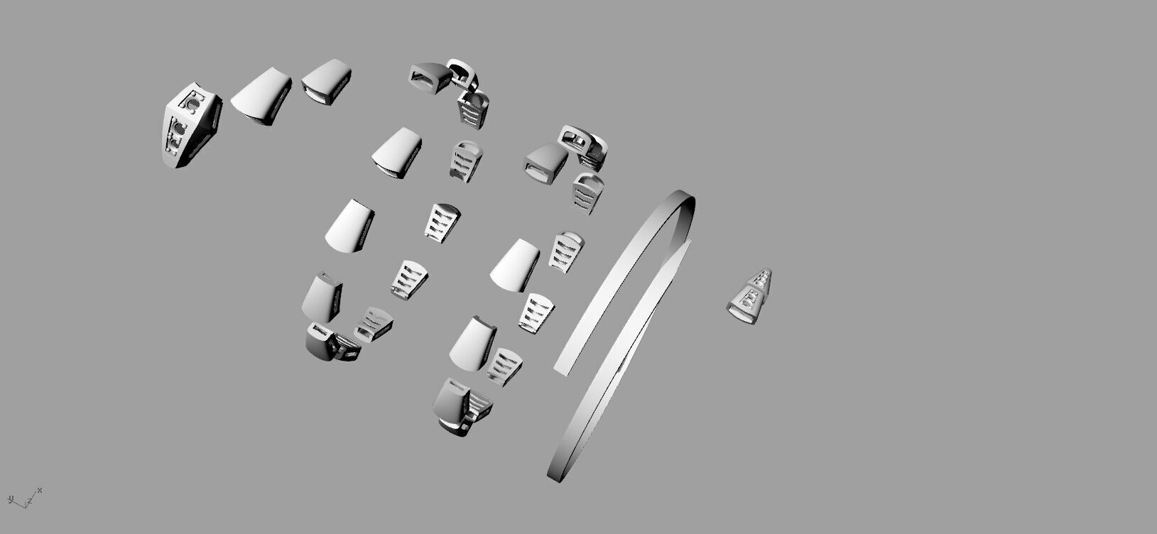 Serpenti Bvlgari Snake Bracelet 3D print model_5