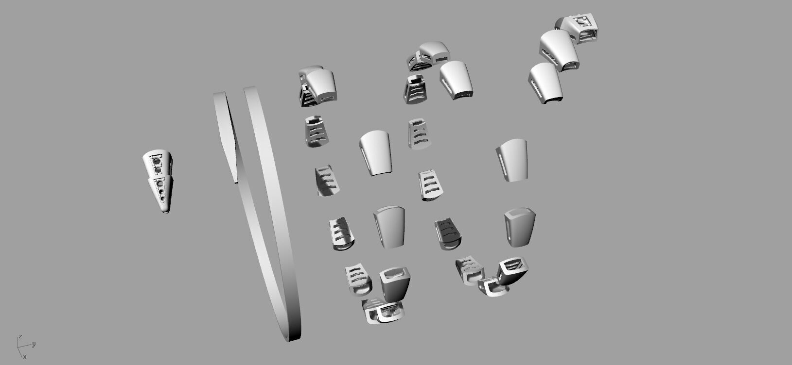 Serpenti Bvlgari Snake Bracelet 3D print model_6