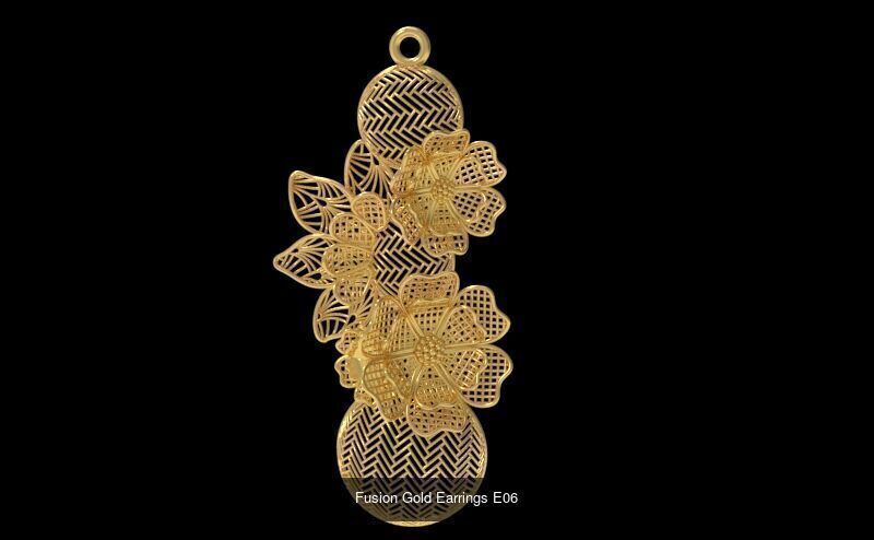 Fusion Gold Earrings EAE Collection _7