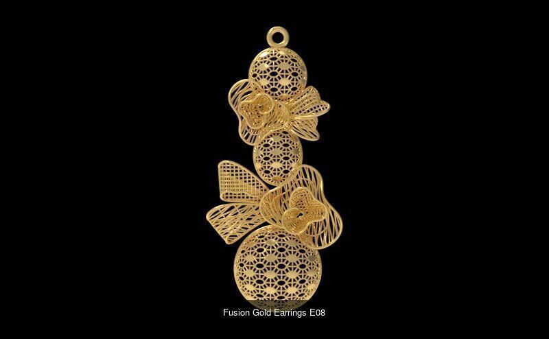 Fusion Gold Earrings EAE Collection _9