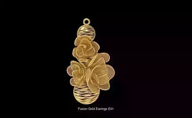 Fusion Gold Earrings EAE Collection 