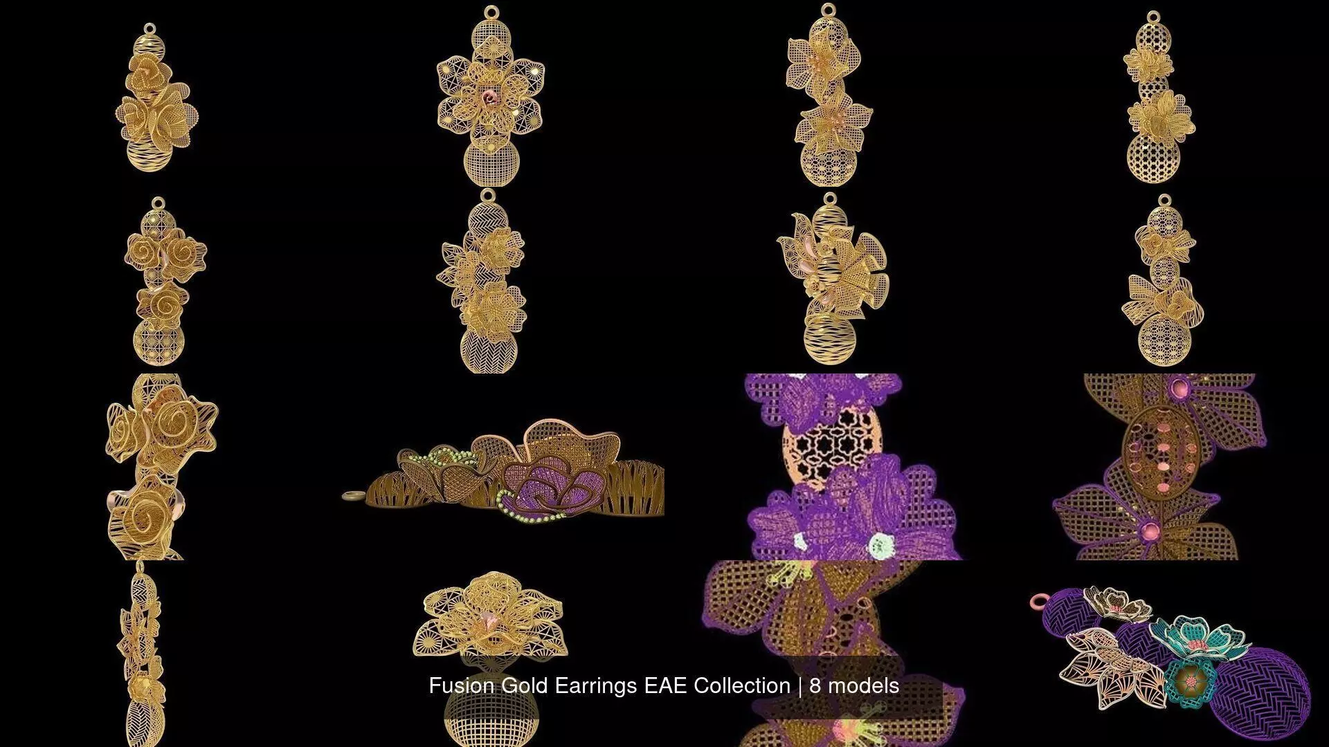 Fusion Gold Earrings EAE Collection _2