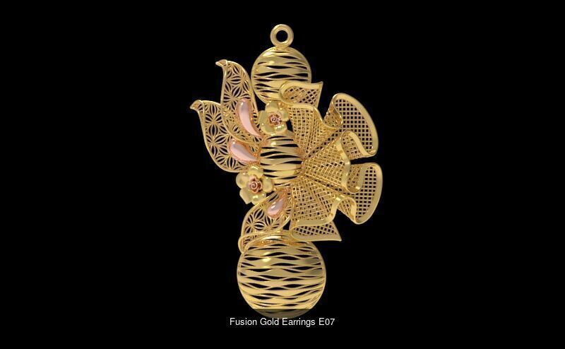 Fusion Gold Earrings EAE Collection _8