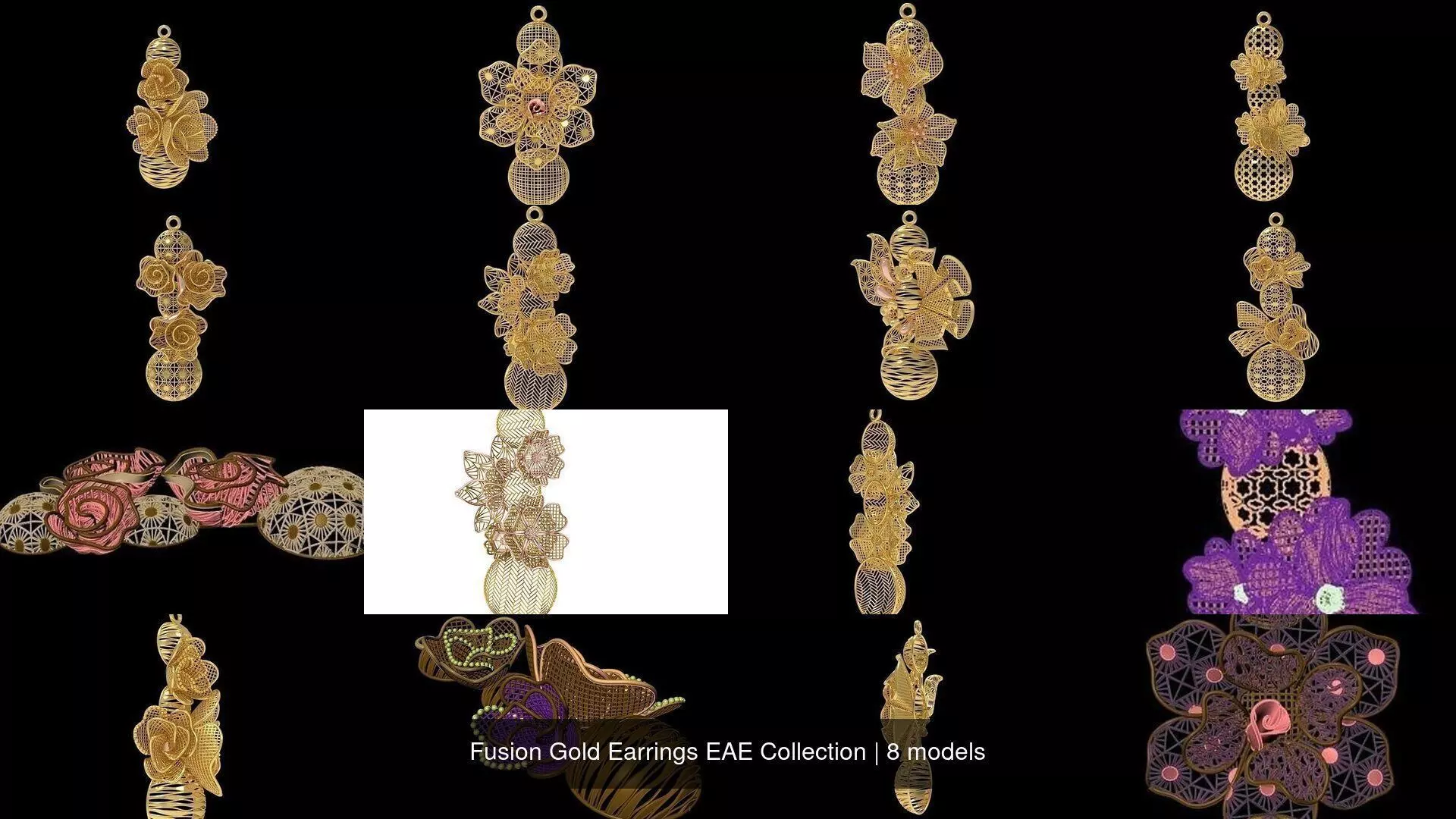 Fusion Gold Earrings EAE Collection _1