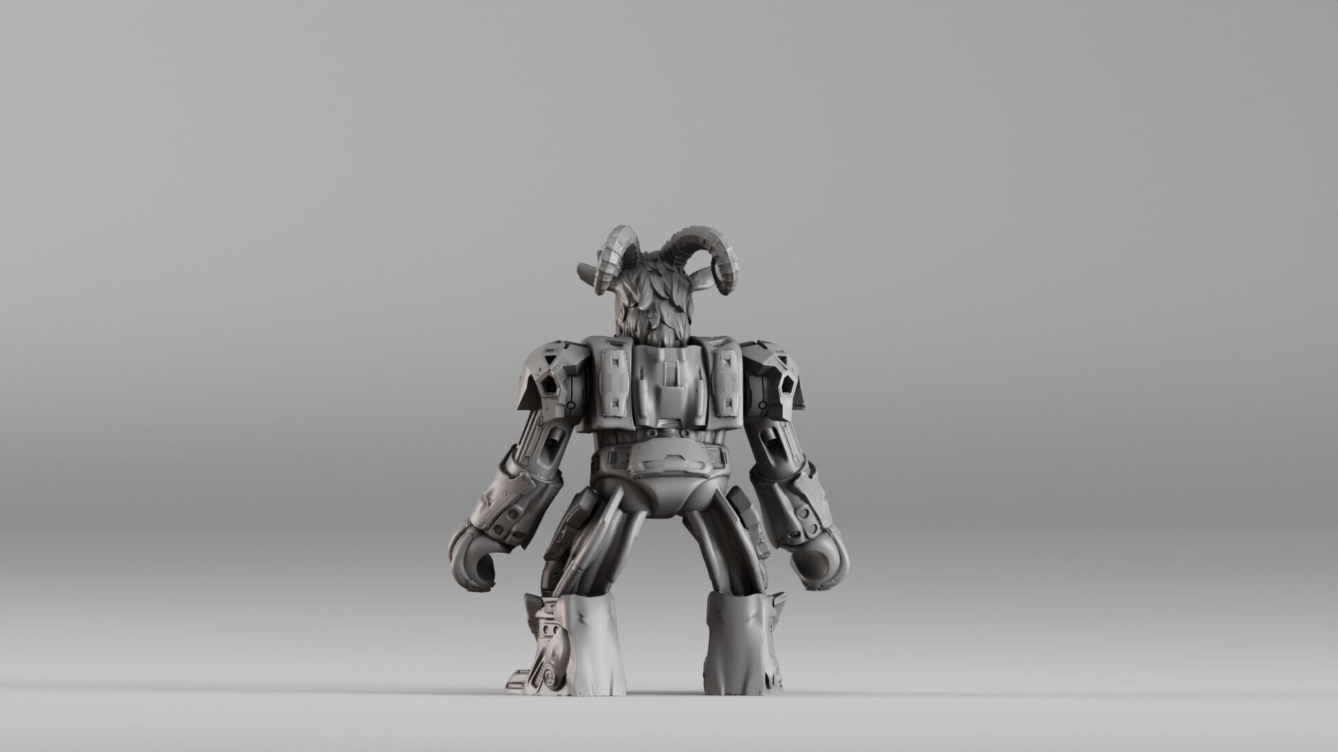 001583 Robotic Goat 3D print model_22