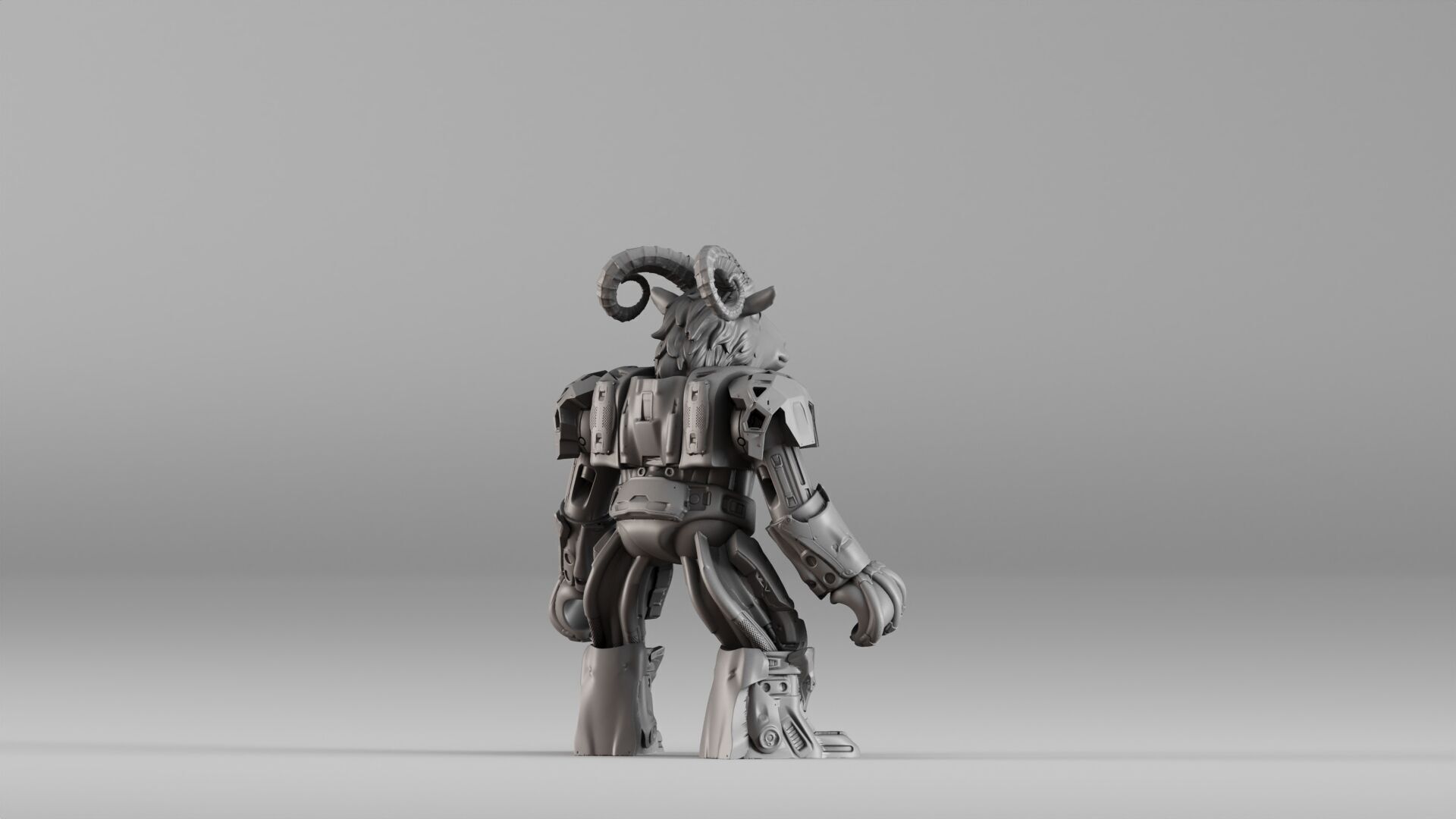 001583 Robotic Goat 3D print model_18