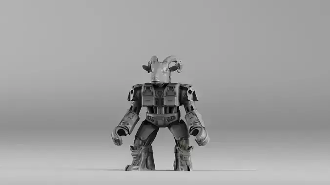 001583 Robotic Goat 3D print model