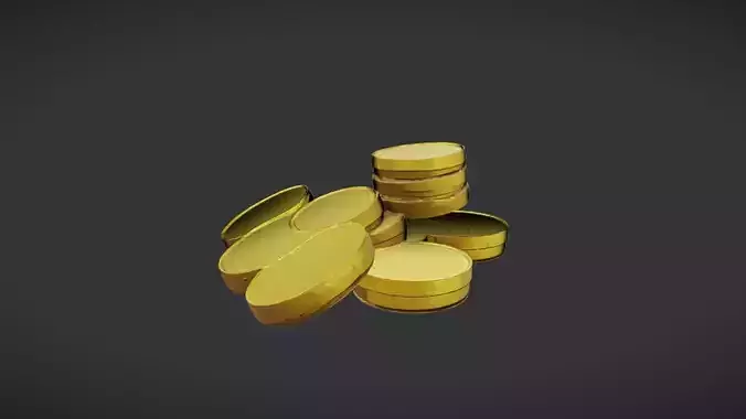 a pile of gold coins