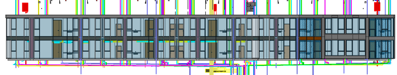 Revit MEP All System with unit floorplate Project Model   3D model_3
