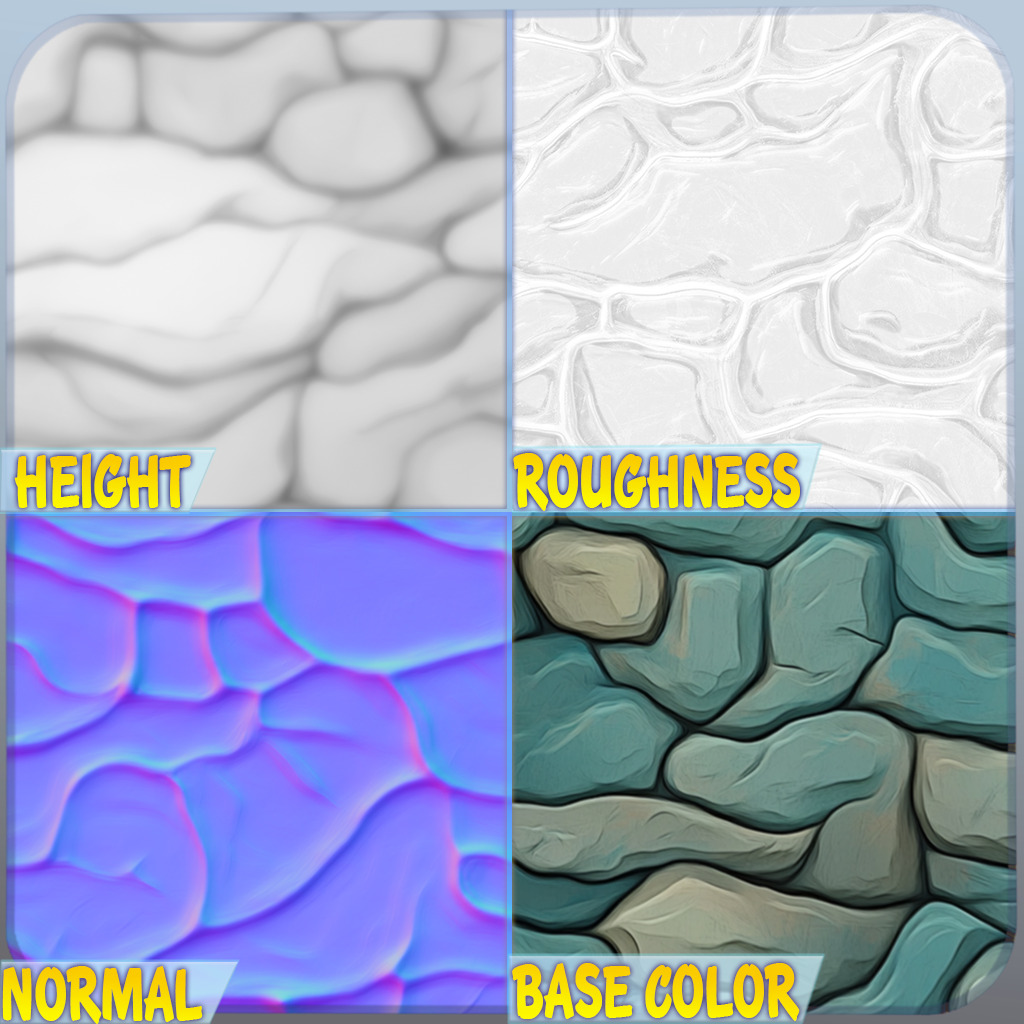 Stylized Stone Seamless Texture Texture_1