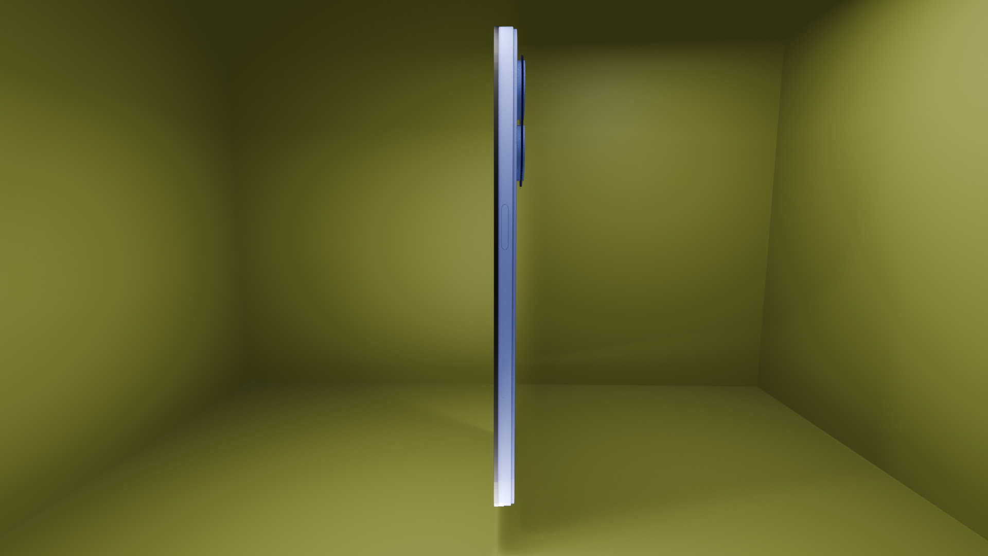 iphone 16 blue ultramarine with box Low-poly 3D model_5