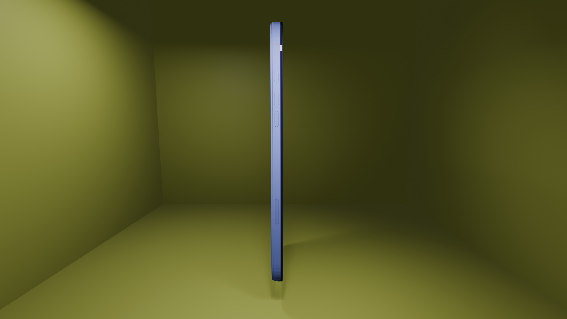 iphone 16 blue ultramarine with box Low-poly 3D model_6