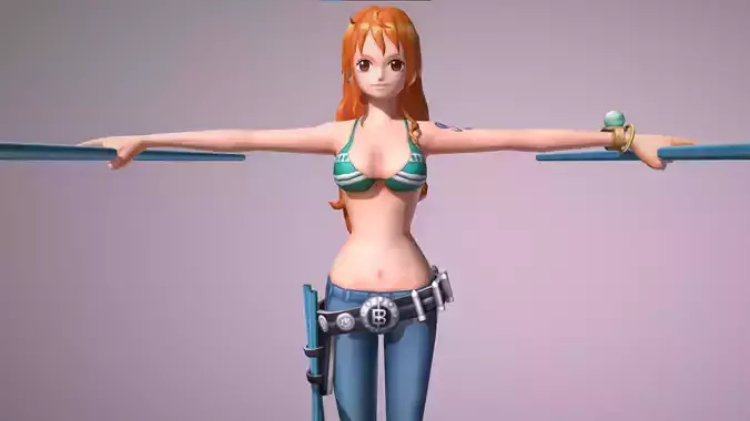 Nami - One Piece Bounty Rush Low-poly 3D model