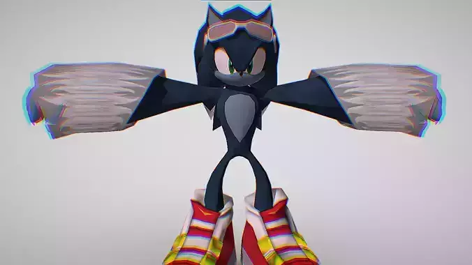 Sonic Werehog - Sonic the Hedgehog - Sonic Riders  3D model