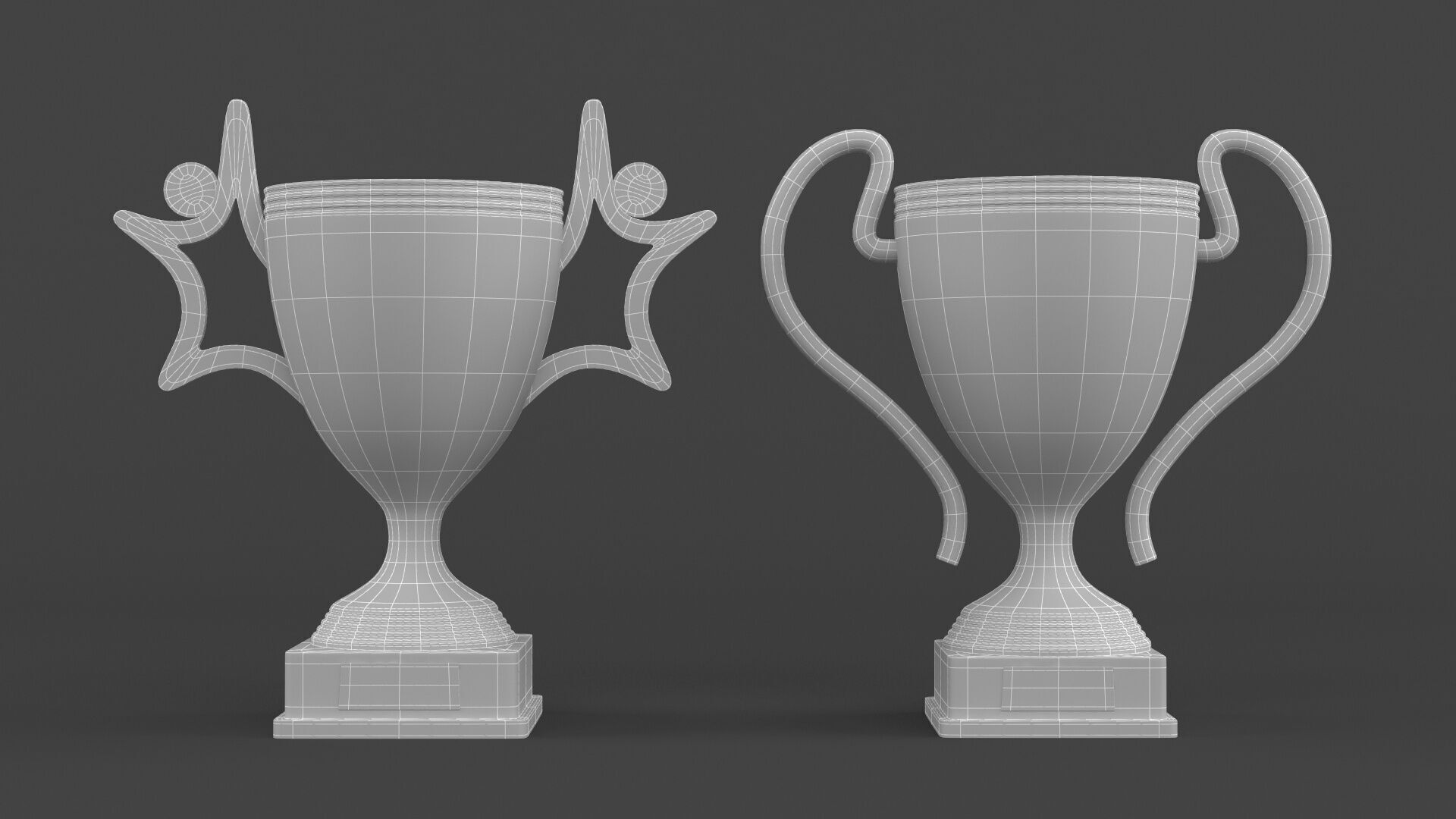 Trophy Cups 3D model_5