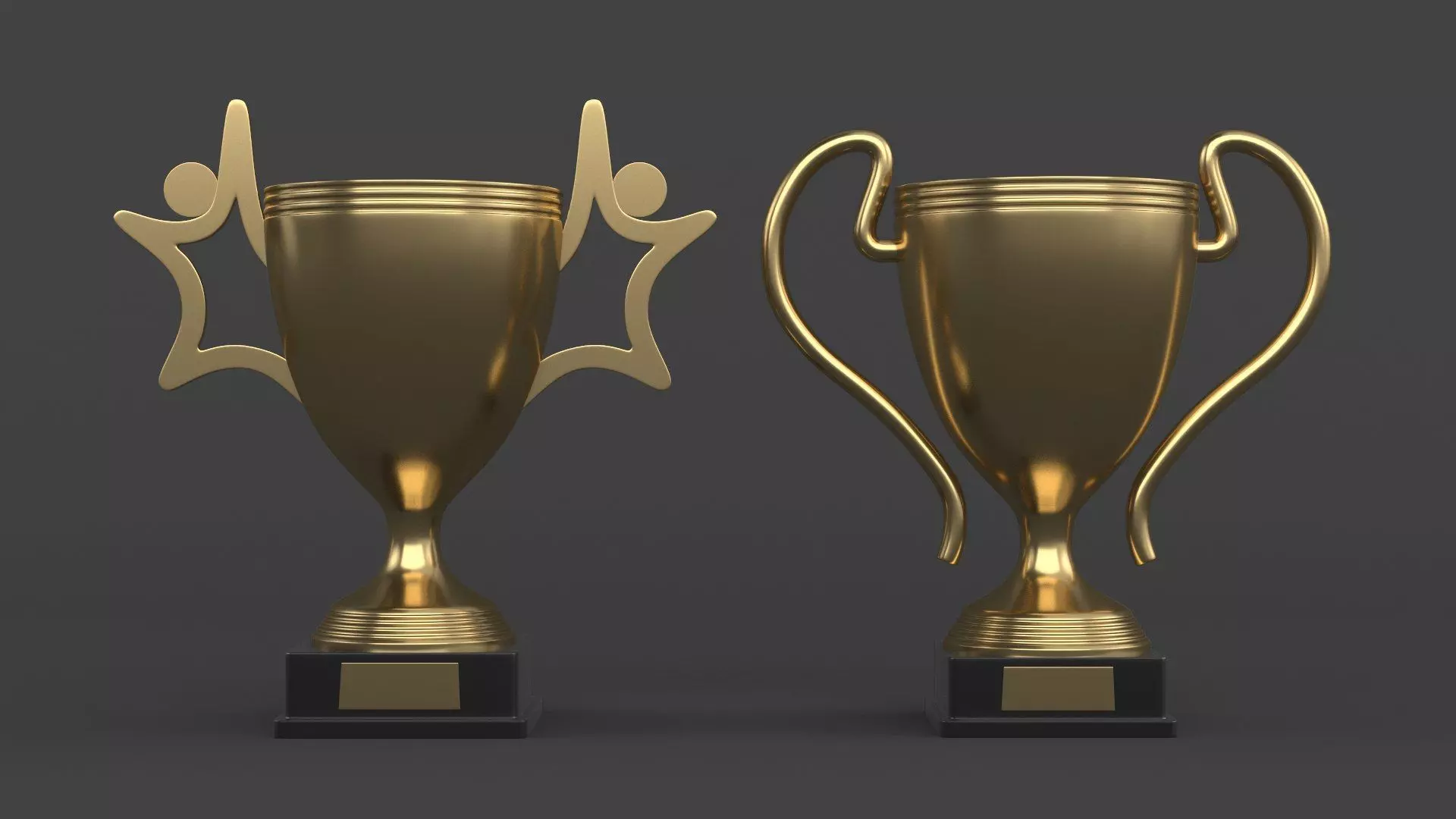 Trophy Cups 3D model_0