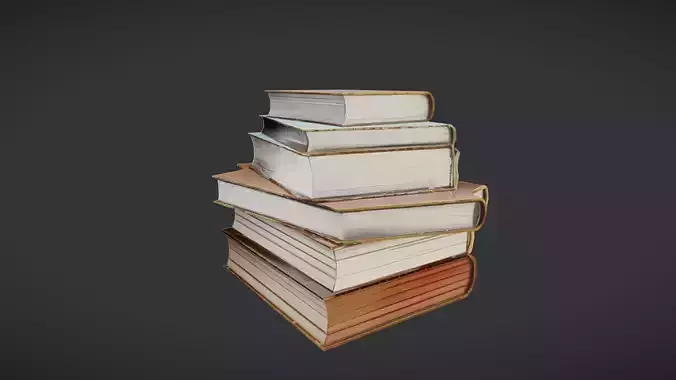 stack of assorted books