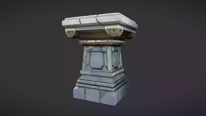 ancient stone pedestal