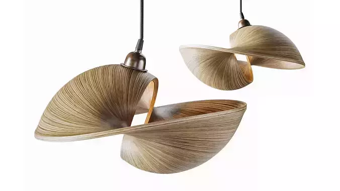Udara Bamboo Shell Lampshade 40