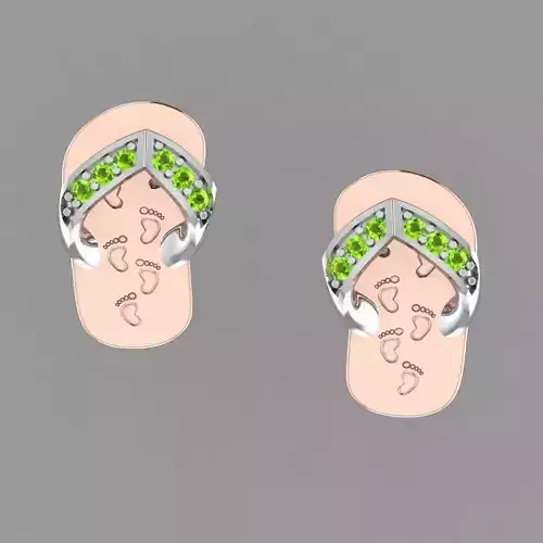 Slipper Earring Flip Flops 3D print model