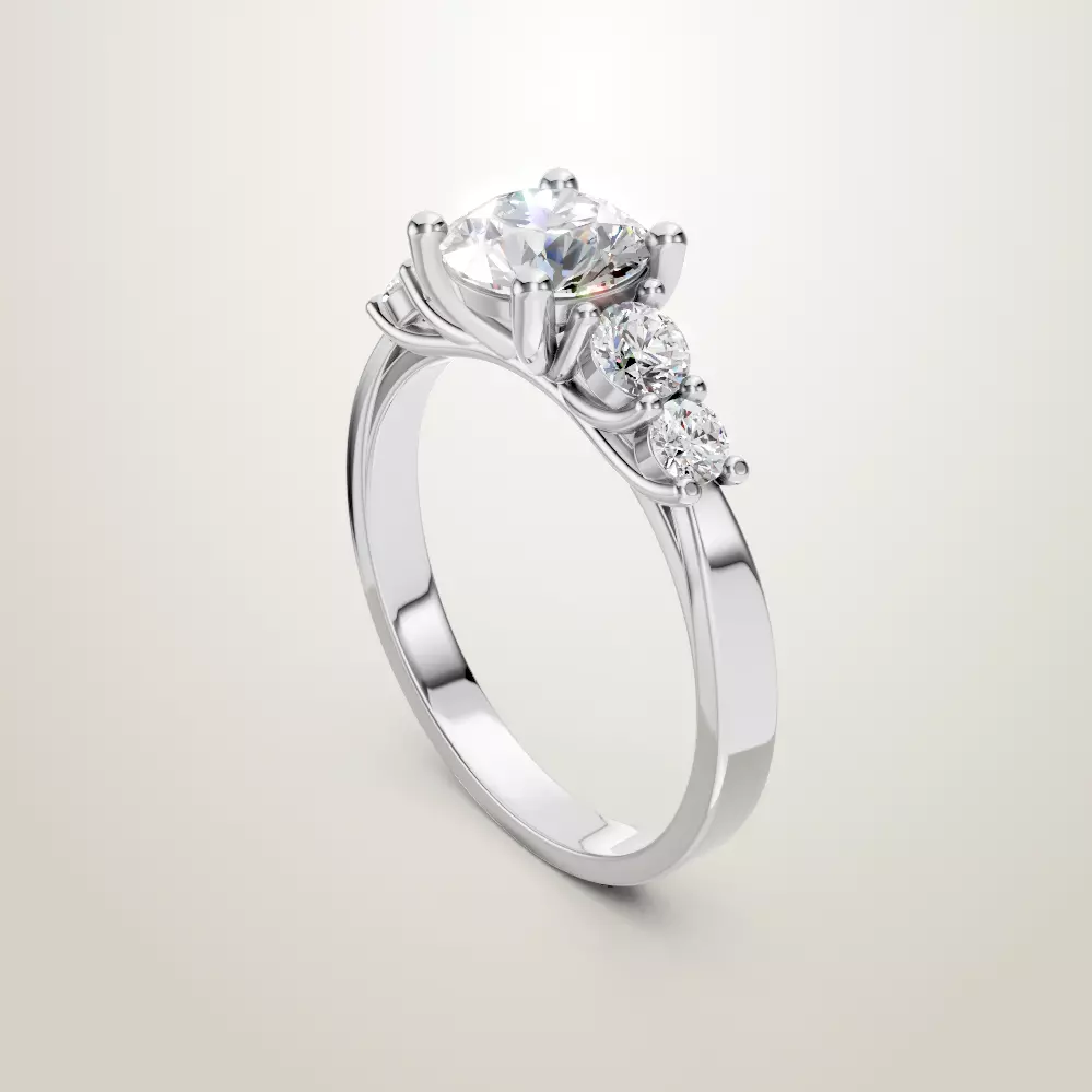Engagement Wedding Ring 76 3D print model_0