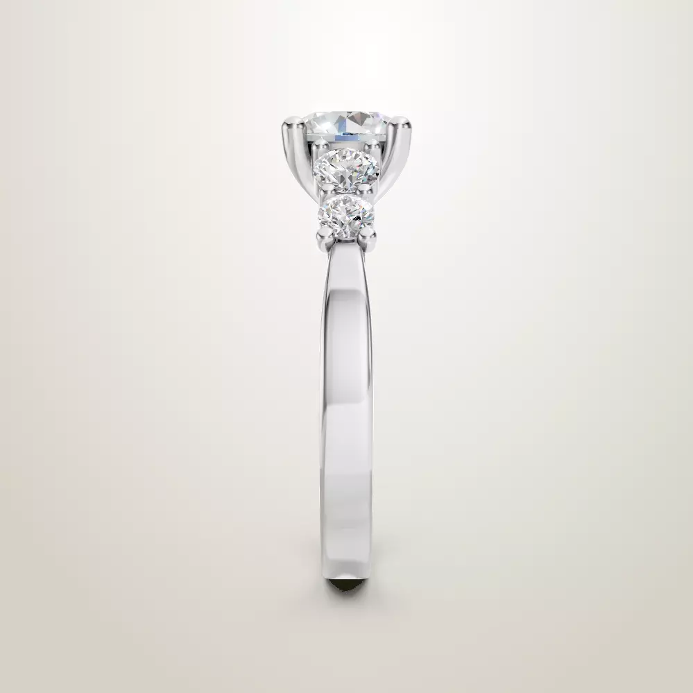 Engagement Wedding Ring 76 3D print model_3