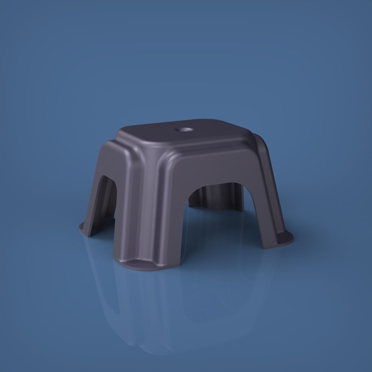Stool Chair 3D print model_1