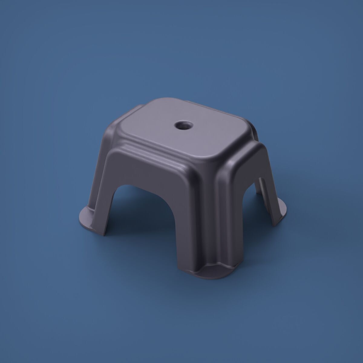 Stool Chair 3D print model_8