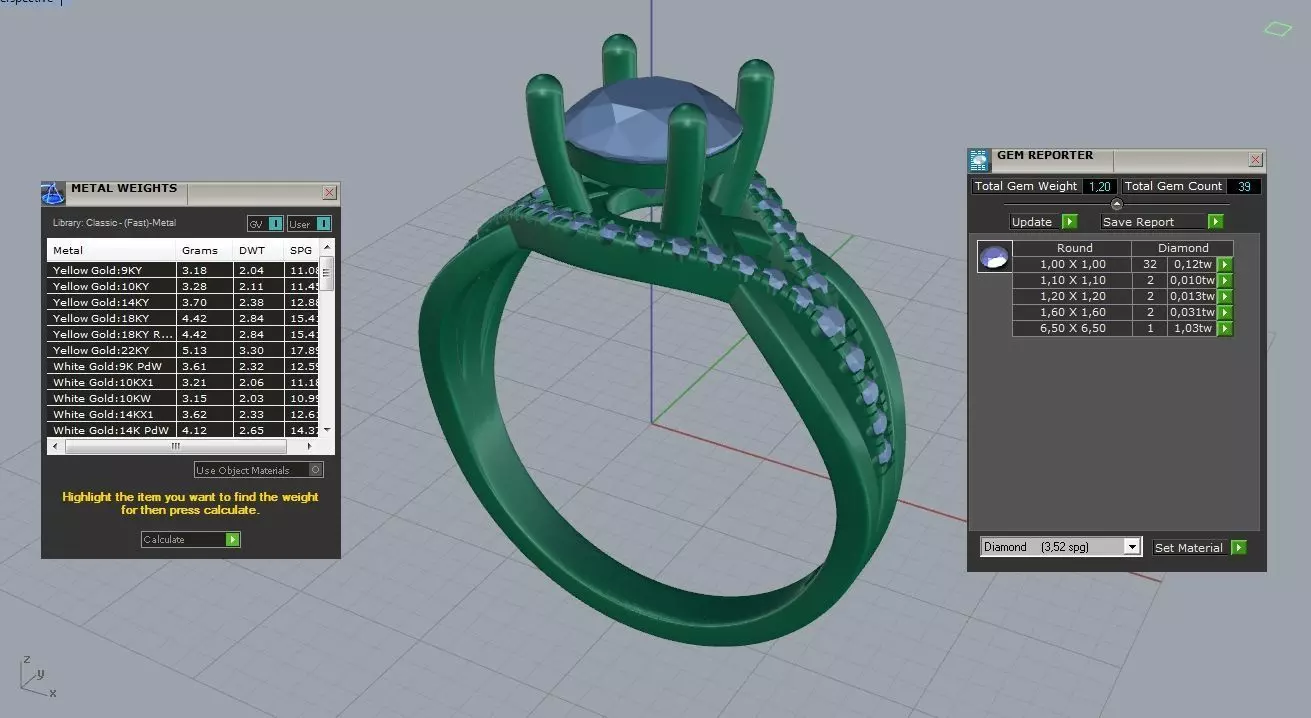 Engagement Wedding Ring 70 3D print model_6