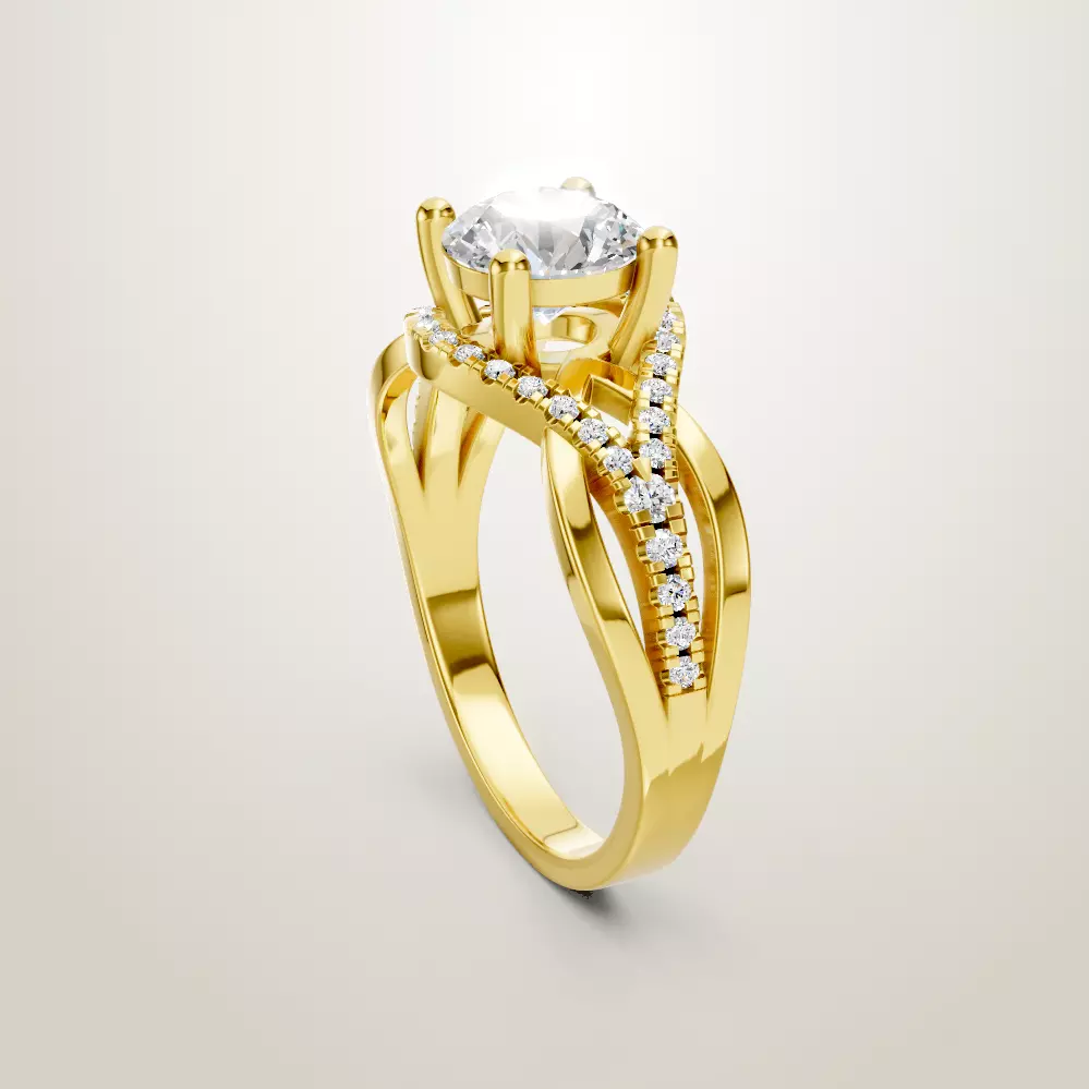 Engagement Wedding Ring 70 3D print model_0