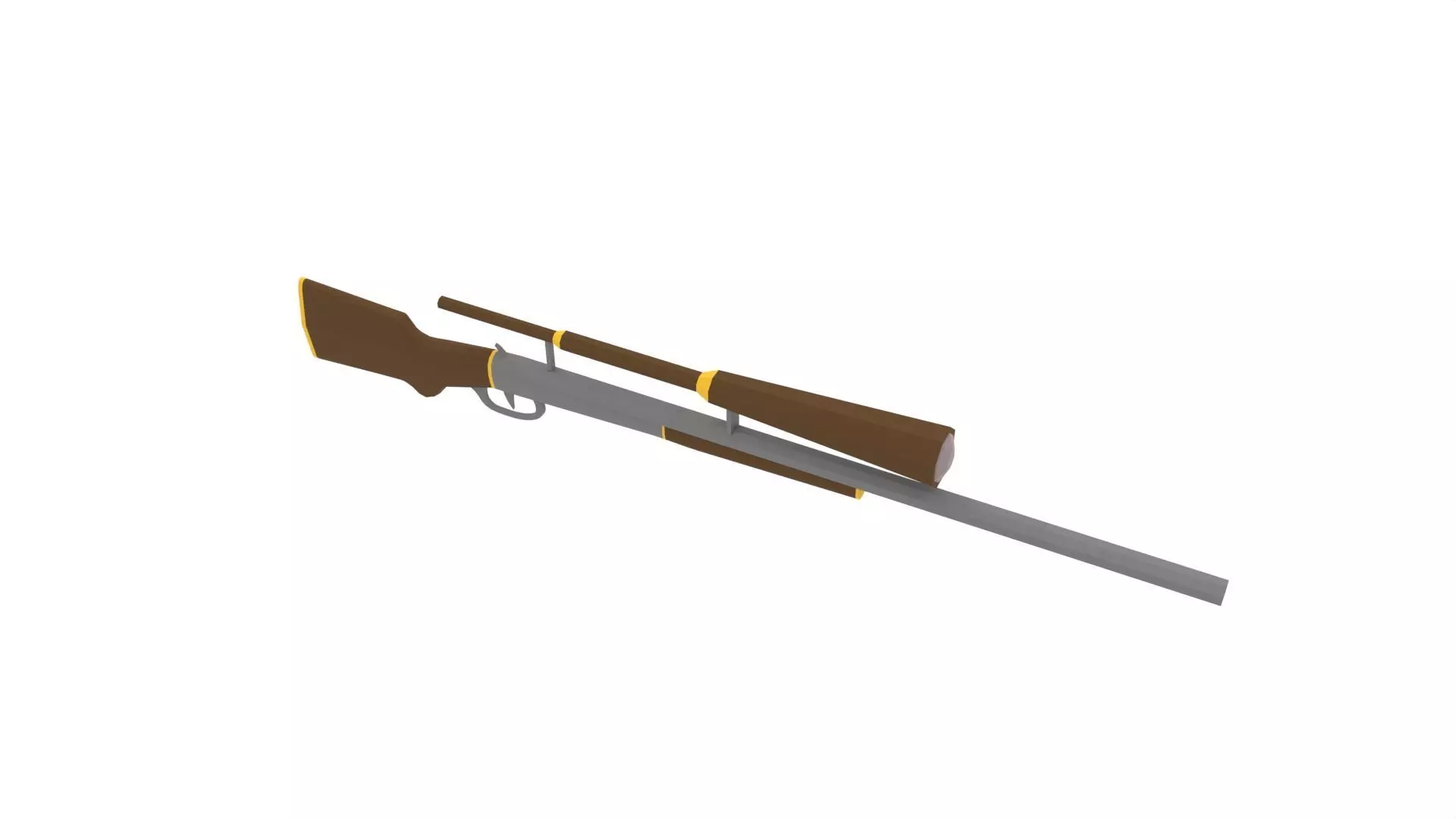Low Poly Western Sniper Free low-poly 3D model
