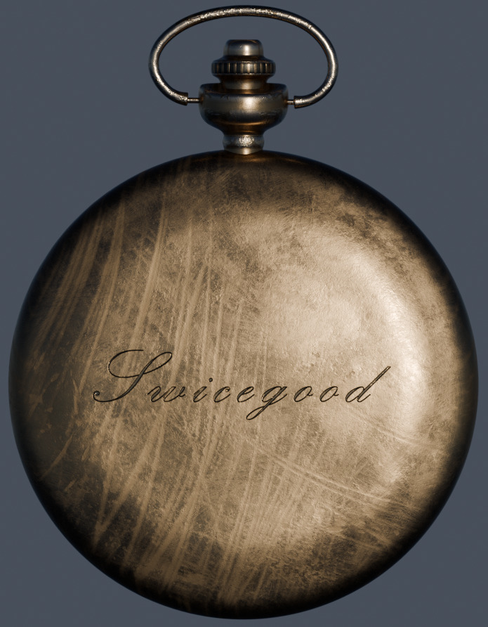 4K High Polly Vintage Pocket Watch 3D model_4
