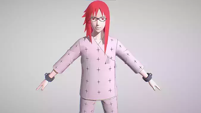 Karin Uzumaki Prisoner - Naruto Shippuden - Ultimate Ninja Storm Low-poly 3D model