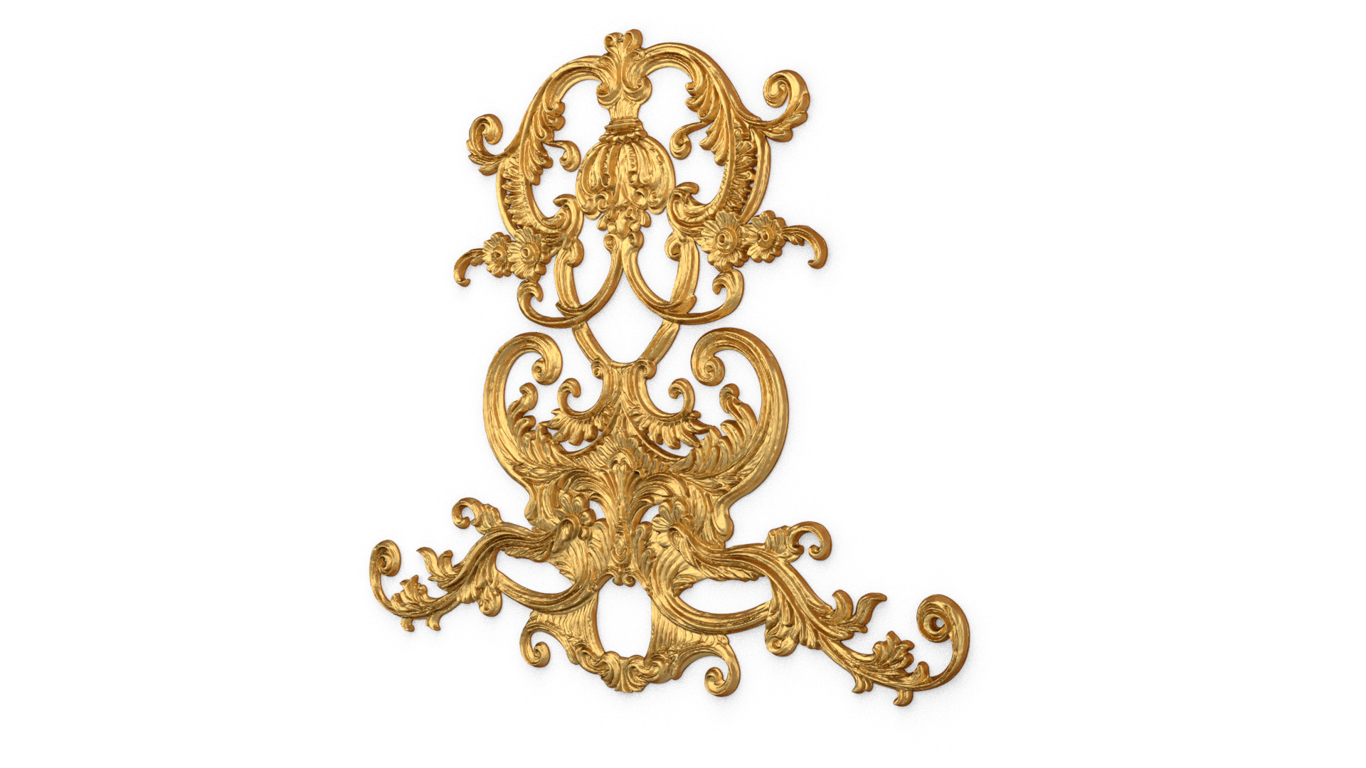 Classic decor ornament carved 63 3D model_1