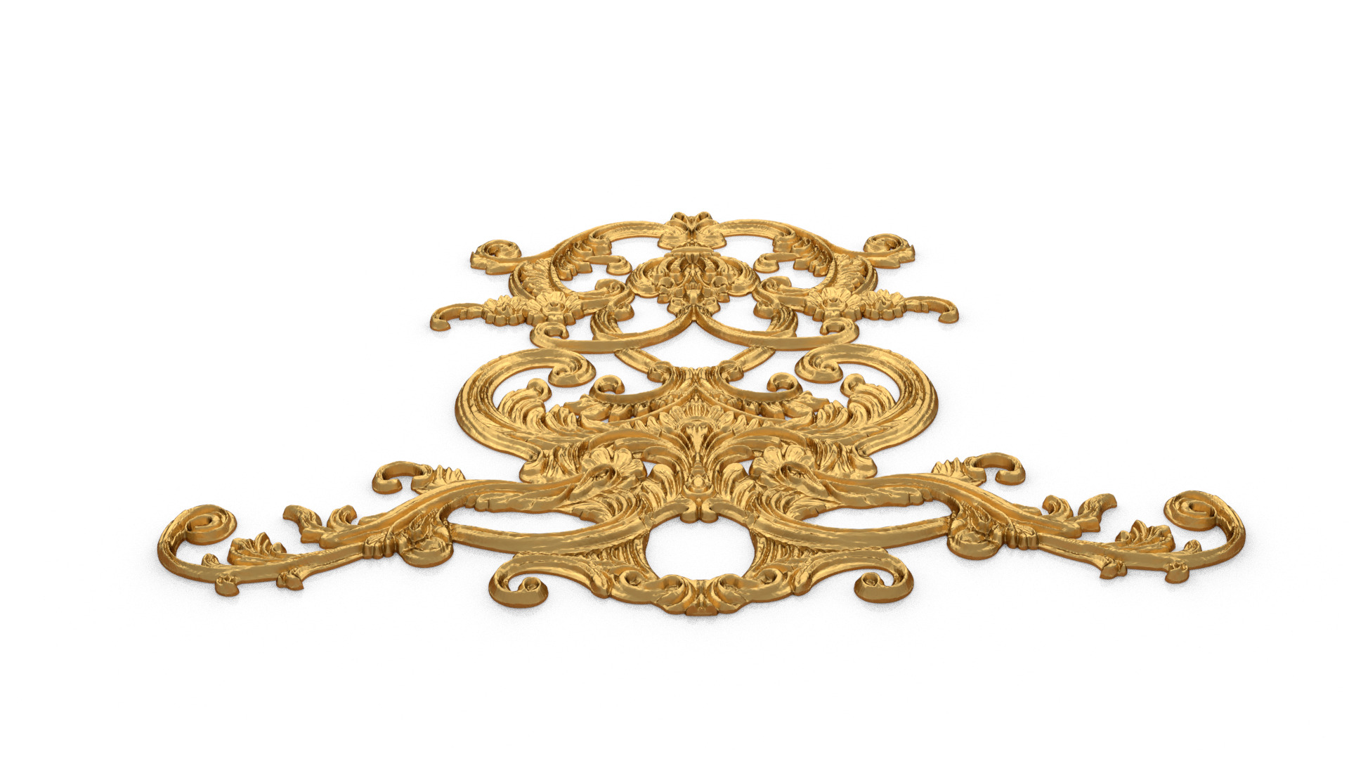 Classic decor ornament carved 63 3D model_4