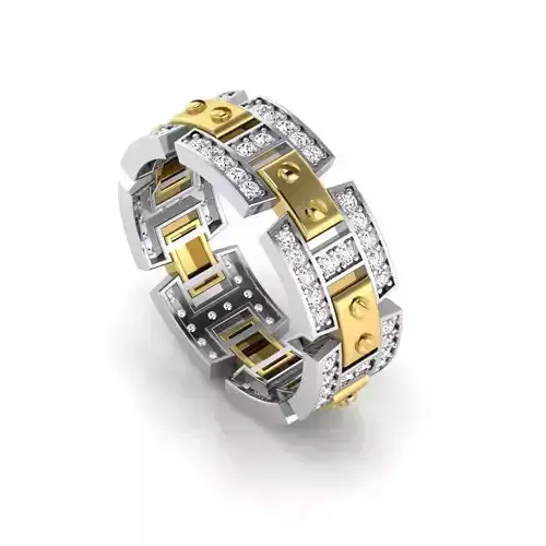 Wedding band Rockford Collection engagement ring