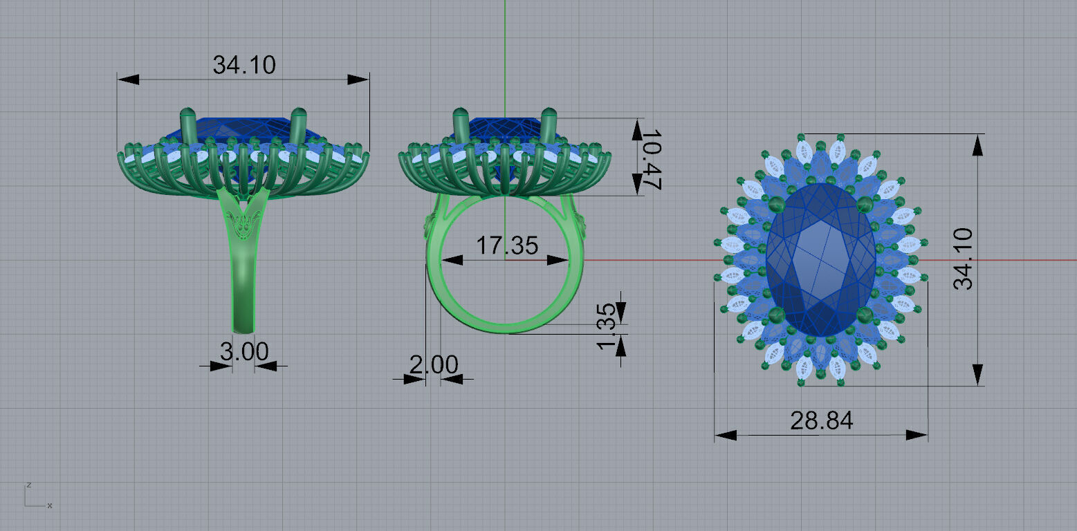 Gold N1262 3D print model_7