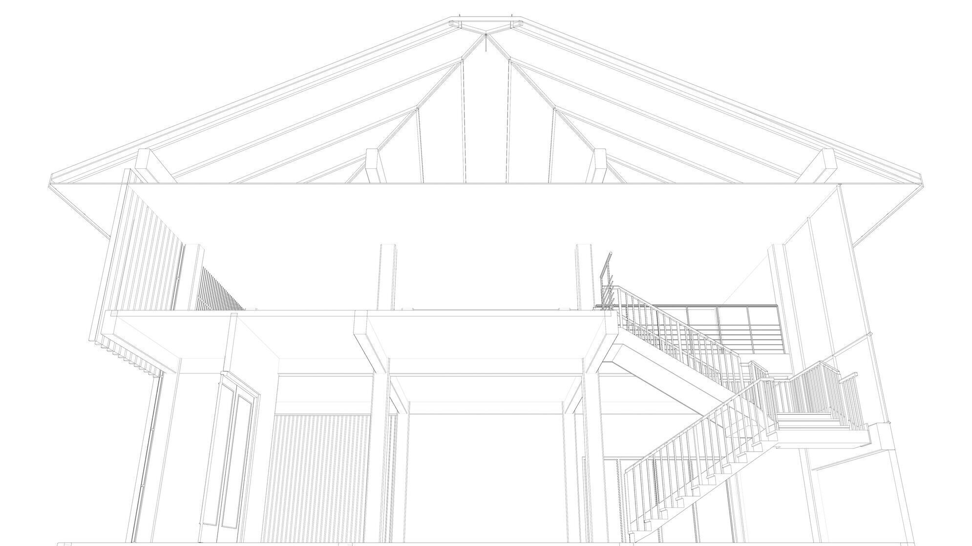 House in section cut 25-10 3D model_8