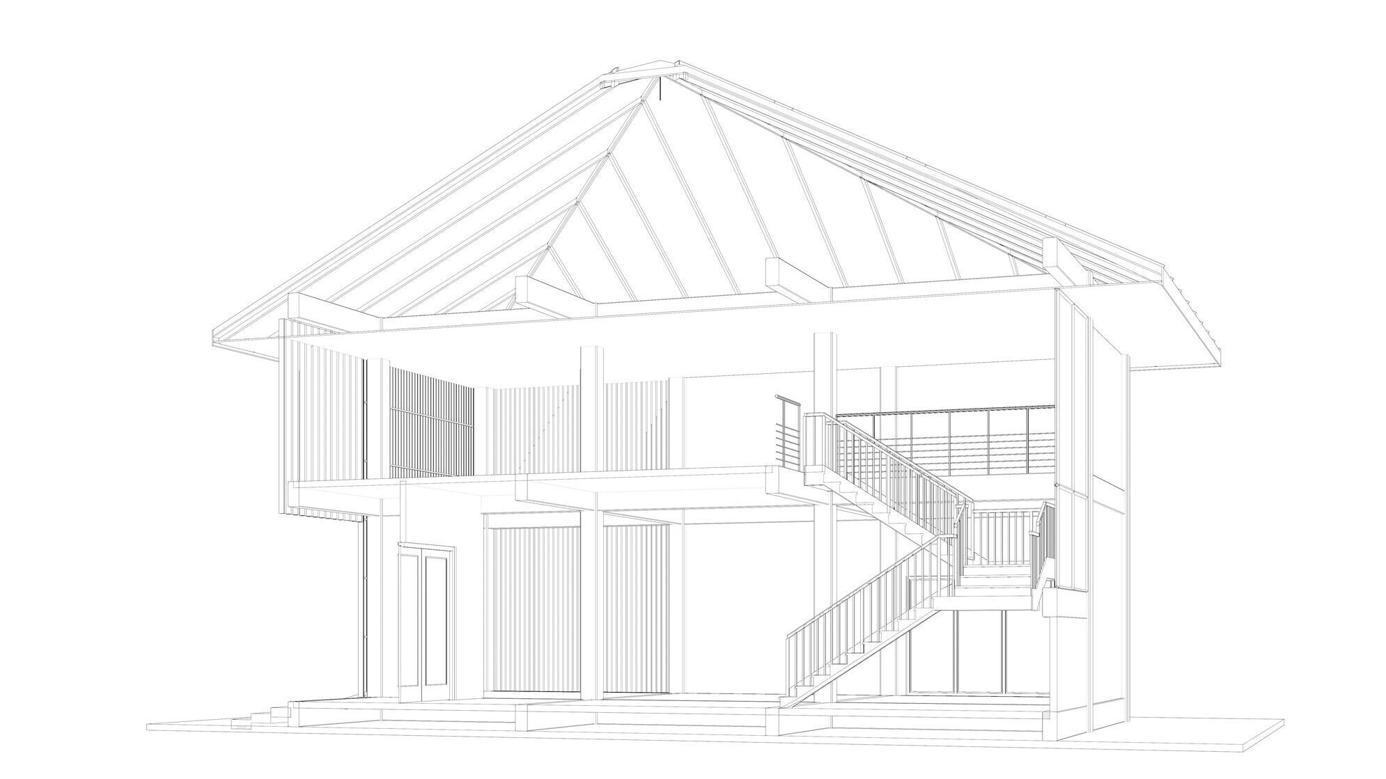 House in section cut 25-10 3D model_7