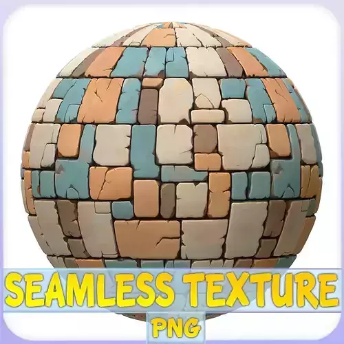 Stylized Stone Floor Seamless Texture