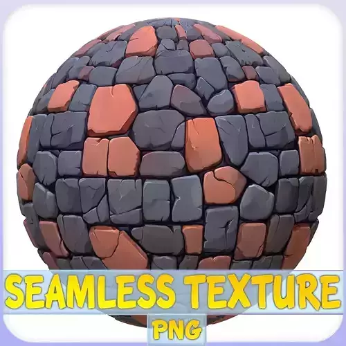 Stylized Stone Floor Seamless Texture