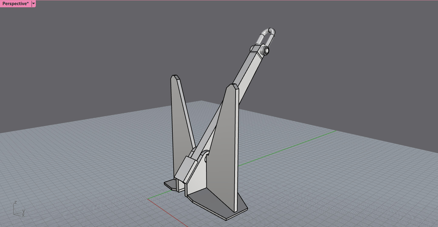 Pool Anchor 3D model_8