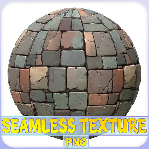 Stylized Stone Floor Seamless Texture Texture