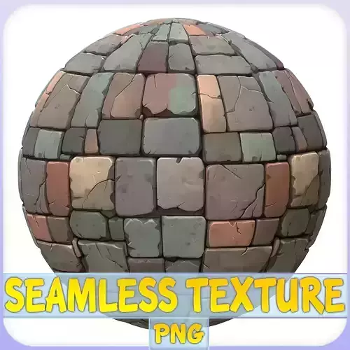Stylized Stone Floor Seamless Texture
