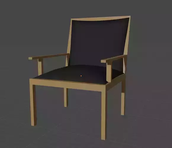 Simple Black Chair