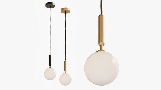 Pendant lamp Louvre Home Oribo 3D model