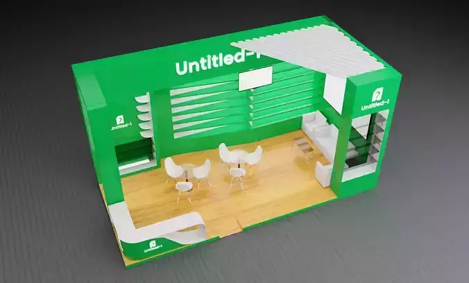 Exhibition Stall design 2 side open